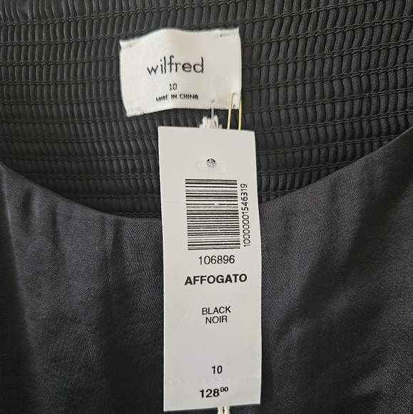 NEW Aritzia Wilfred Affogato Satin Midi Dress - Picture 6 of 6